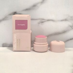 Polite Society Polite Pops Powder Blush Stick In Los Angeles (Cool Pink) 9g NIB